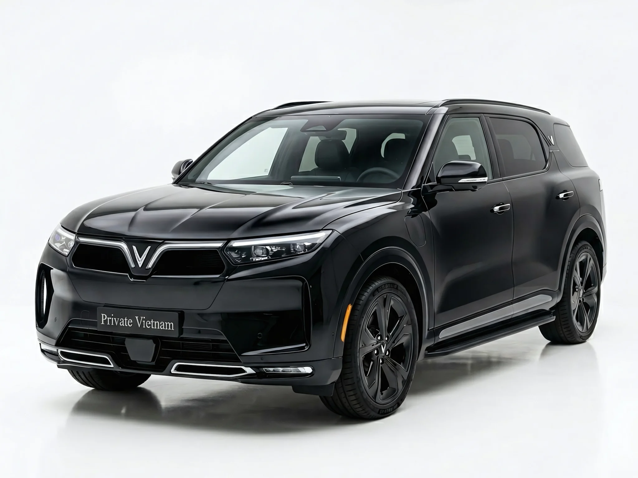 Immaculate VinFast electric sedans, perfect for quiet and sustainable city transfers.